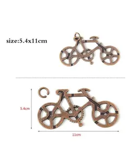 [3 Bicycle Lock] Jouets classiques non enveloppés IQ, casse-tête en métal, Puzzle magique dérou