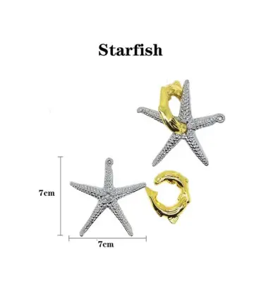 [16 Starfish] Jouets classiques non enveloppés IQ, casse-tête en métal, Puzzle magique déroutan