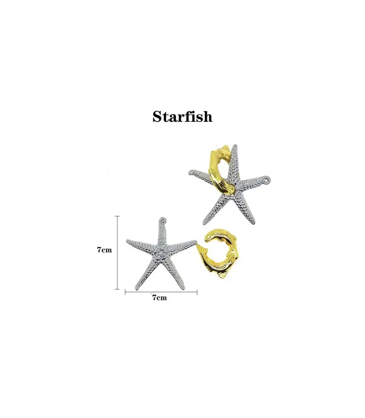 [16 Starfish] Jouets classiques non enveloppés IQ, casse-tête en métal, Puzzle magique déroutan