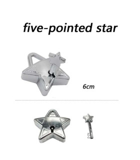 [17 Five Pointed Star] Jouets classiques non enveloppés IQ, casse-tête en métal, Puzzle magique