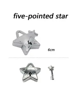 [17 Five Pointed Star] Jouets classiques non enveloppés IQ, casse-tête en métal, Puzzle magique
