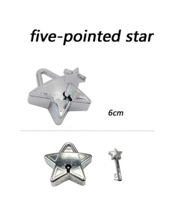 [17 Five Pointed Star] Jouets classiques non enveloppés IQ, casse-tête en métal, Puzzle magique