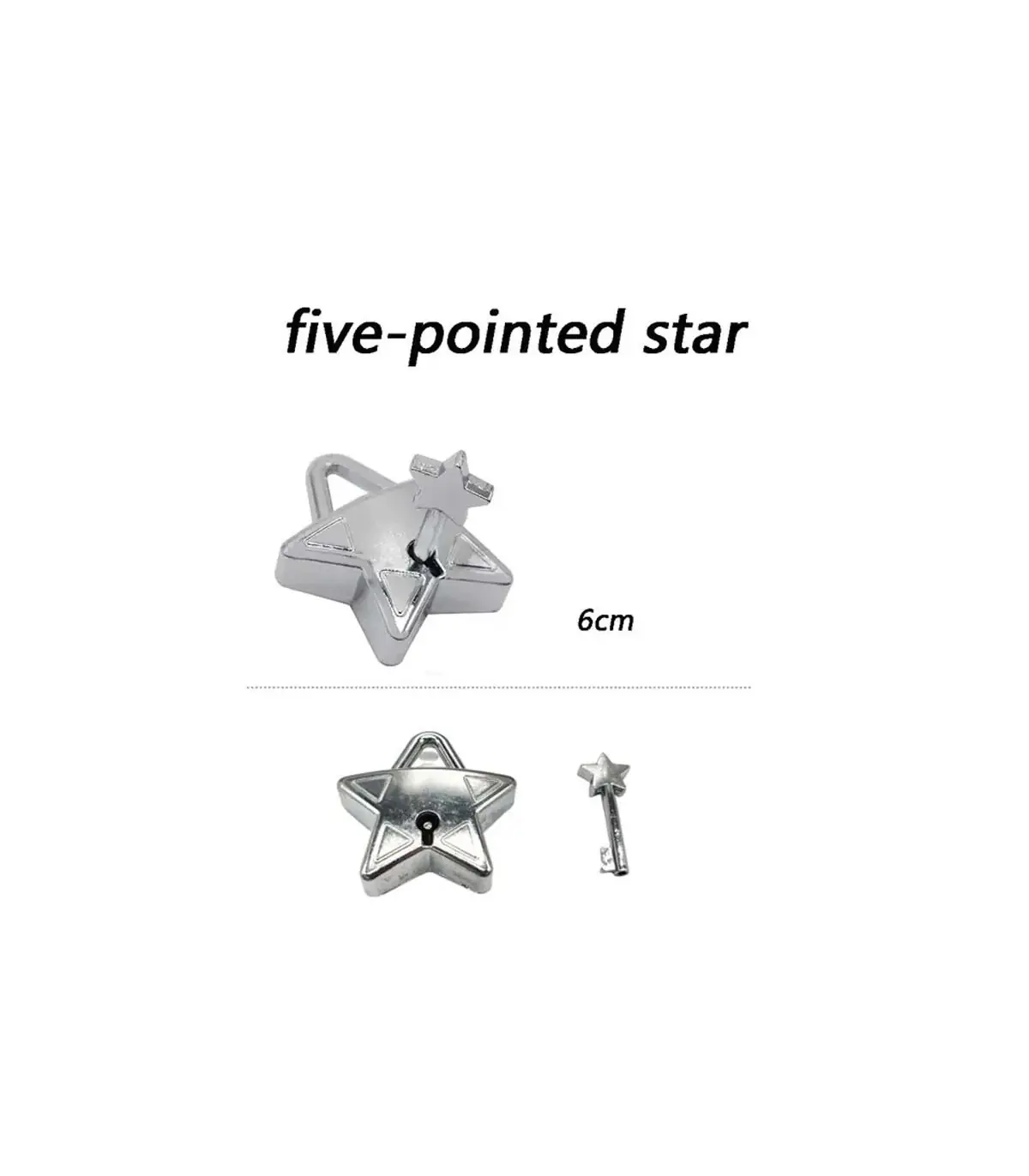 [17 Five Pointed Star] Jouets classiques non enveloppés IQ, casse-tête en métal, Puzzle magique