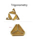 [13 Trigonometry] Jouets classiques non enveloppés IQ, casse-tête en métal, Puzzle magique déro