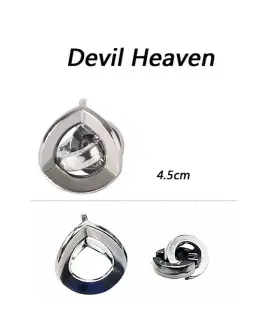 [10 Devil Heaven] Jouets classiques non enveloppés IQ, casse-tête en métal, Puzzle magique déro