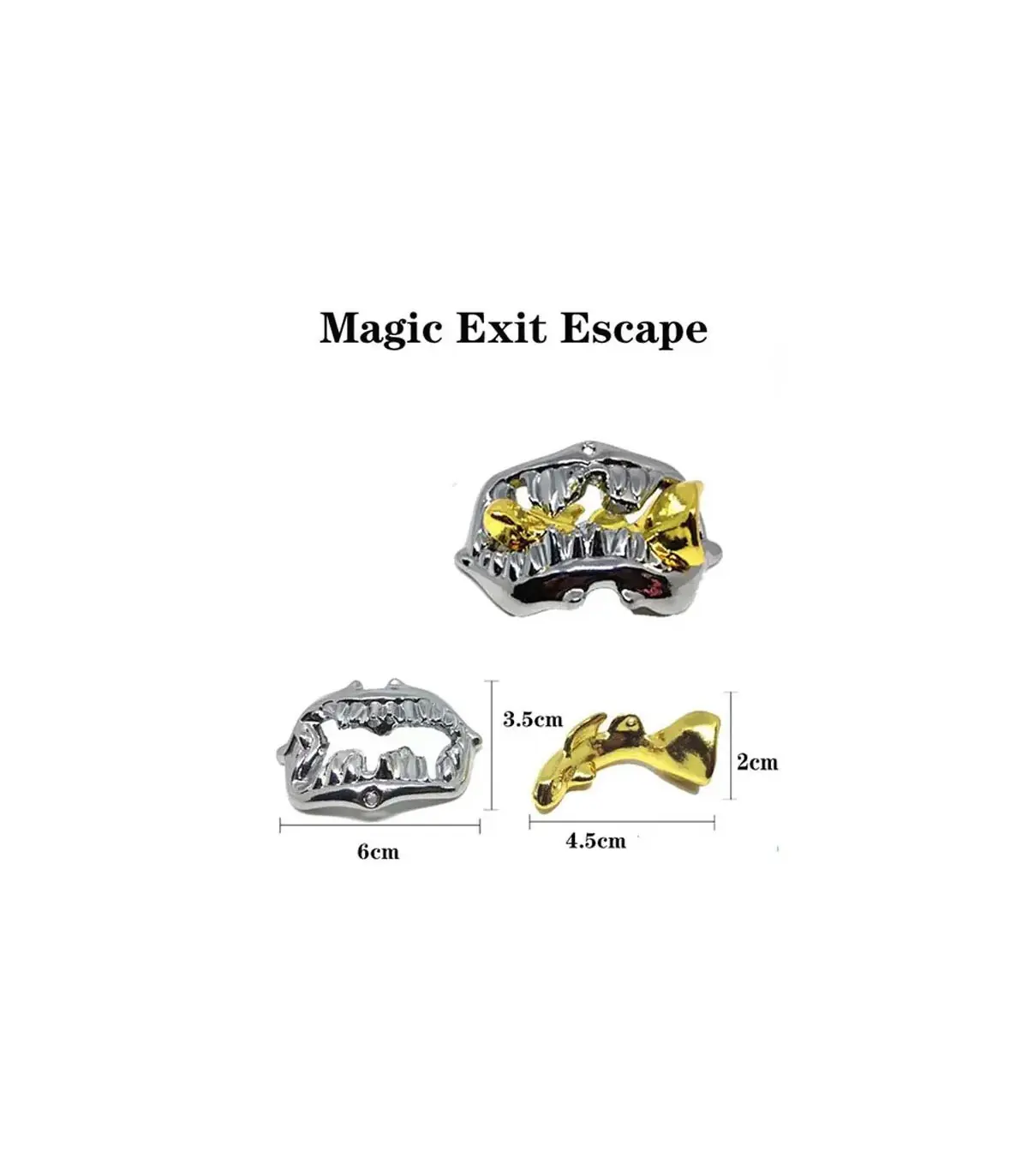 [25Magic Exit Escape] Jouets classiques non enveloppés IQ, casse-tête en métal, Puzzle magique 