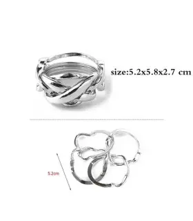 [23 Lord of the Ring] Jouets classiques non enveloppés IQ, casse-tête en métal, Puzzle magique 