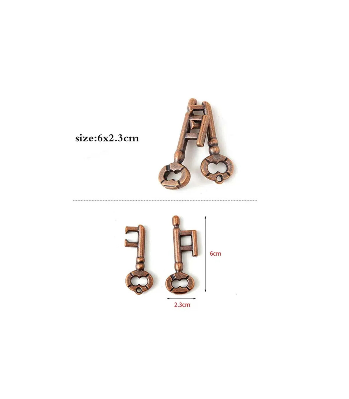 [21 Key Lock] Jouets classiques non enveloppés IQ, casse-tête en métal, Puzzle magique déroutan