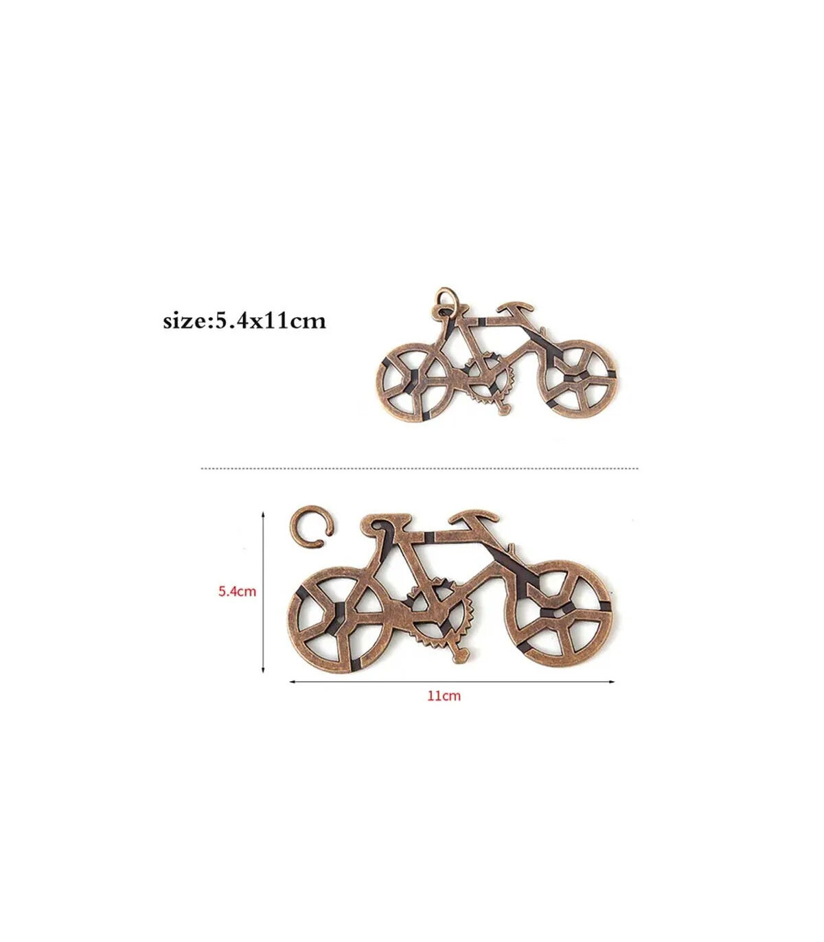 [18 Heart Lock] Jouets classiques non enveloppés IQ, casse-tête en métal, Puzzle magique dérout