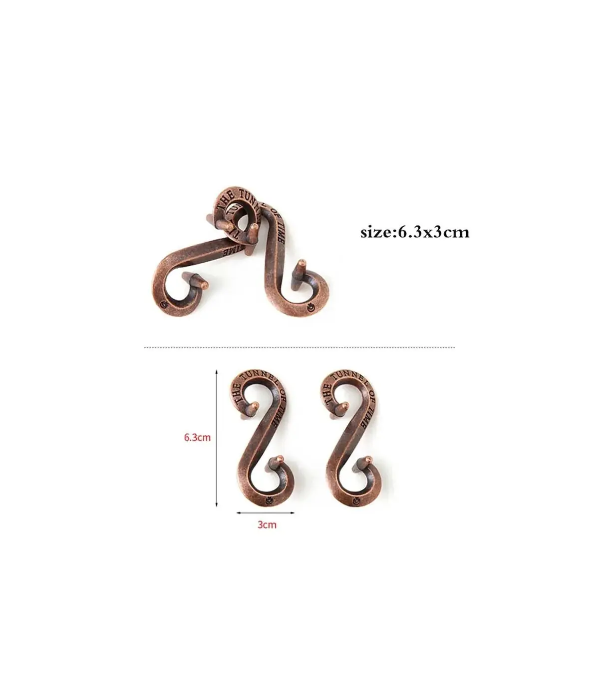 [32 S Lock] Jouets classiques non enveloppés IQ, casse-tête en métal, Puzzle magique déroutant,