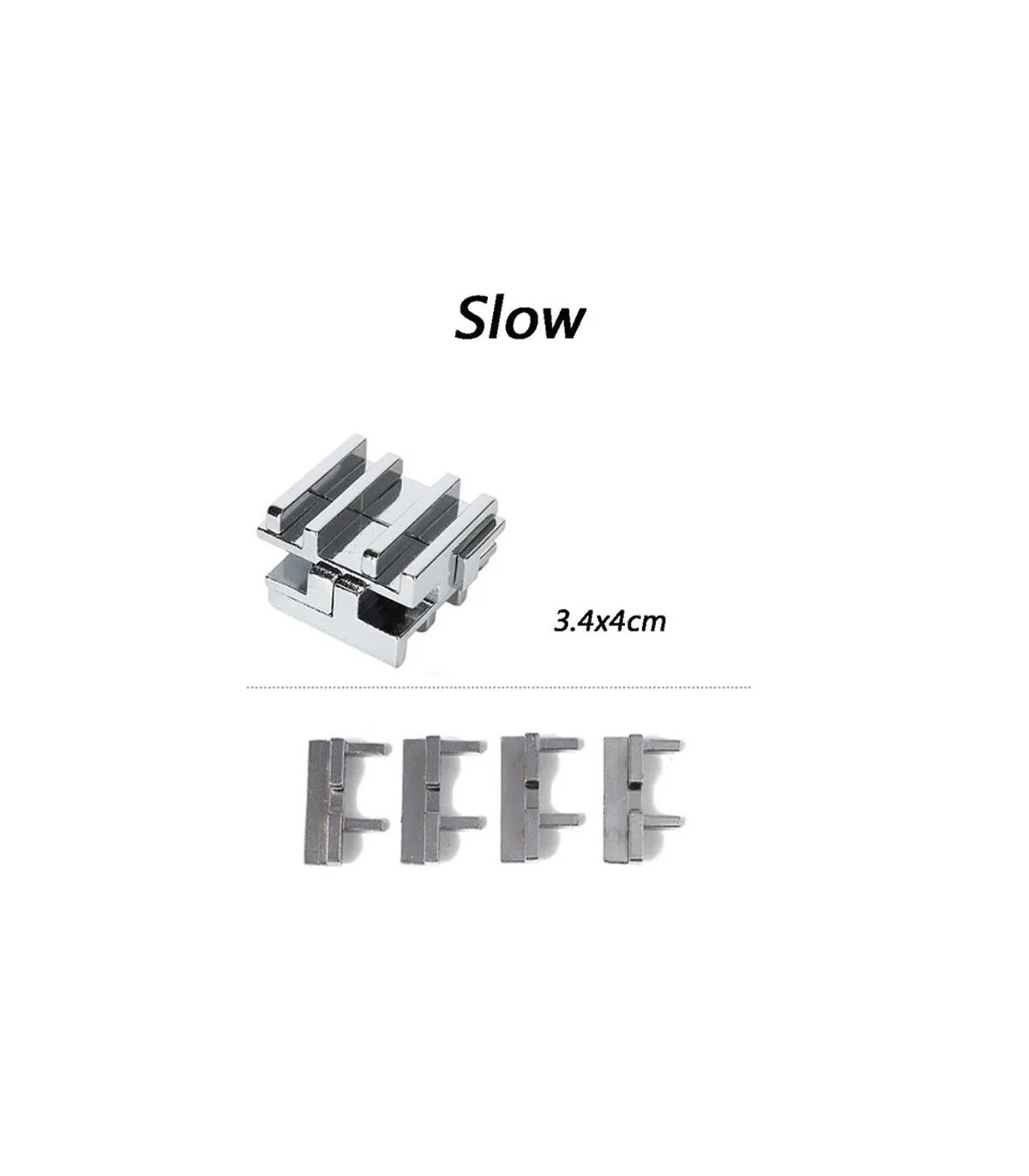 [33 Slow] Jouets classiques non enveloppés IQ, casse-tête en métal, Puzzle magique déroutant, j