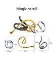 [27 Magic Scroll] Unwrapped classic IQ toys, metal puzzle, Magic puzzle