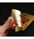 [Golden] Cartes de jeu en plastique résistantes à l\'eau, dorées 24 carats, jeu de poker, jeux d