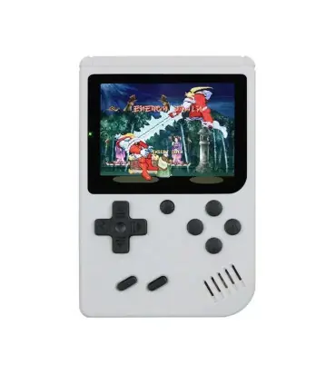 [White] Console de jeu rétro portable – LCD de 3 pouces, plus de 400 jeux classiques 8 bits int