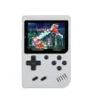 [White] Portable retro game console - 3-inch LCD, over 400 classic 8-bit games