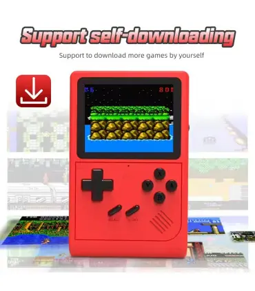 [White] Console de jeu rétro portable – LCD de 3 pouces, plus de 400 jeux classiques 8 bits int