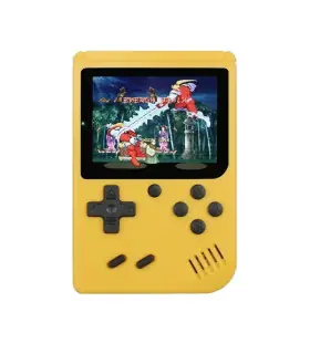 [Yellow] Console de jeu rétro portable – LCD de 3 pouces, plus de 400 jeux classiques 8 bits in