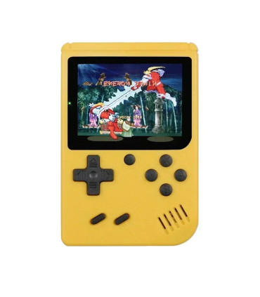 [Yellow] Console de jeu rétro portable – LCD de 3 pouces, plus de 400 jeux classiques 8 bits in