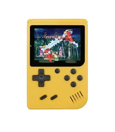 [Yellow] Console de jeu rétro portable – LCD de 3 pouces, plus de 400 jeux classiques 8 bits in