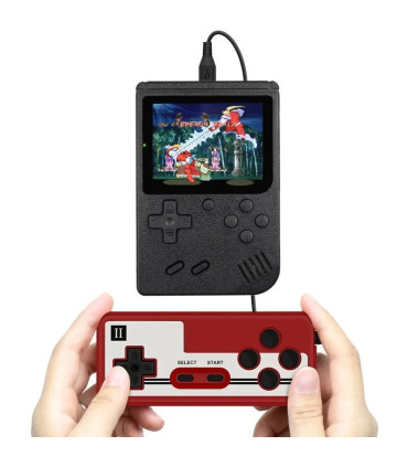[Black-Doubles] Console de jeu rétro portable – LCD de 3 pouces, plus de 400 jeux classiques 8 