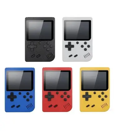 [White-Doubles] Console de jeu rétro portable – LCD de 3 pouces, plus de 400 jeux classiques 8 