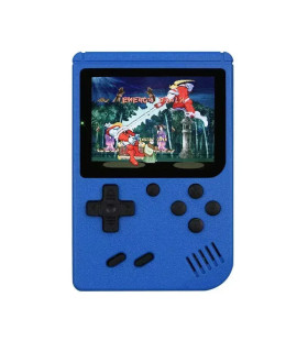 [Blue] Console de jeu rétro portable – LCD de 3 pouces, plus de 400 jeux classiques 8 bits inté