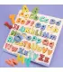 [NB200C1] Puzzle éducatif Abc en bois, boîtier supérieur et boîtier inférieur, lettres pour cad