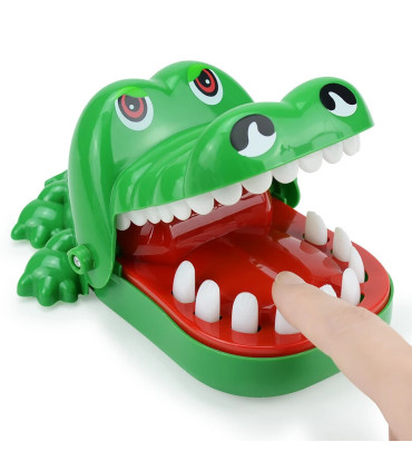 [With box] Dents de crocodile mordant les doigts, jeu de main, jouets drôles pour enfants et ad