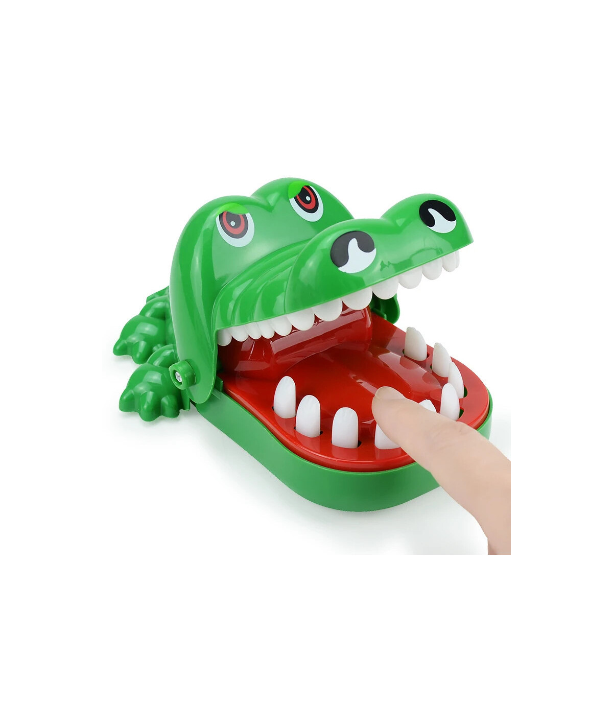 [With box] Dents de crocodile mordant les doigts, jeu de main, jouets drôles pour enfants et ad