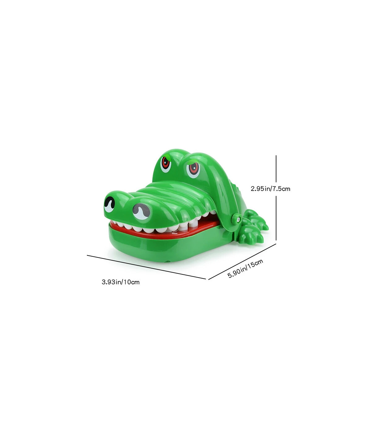 [No box] Dents de crocodile mordant les doigts, jeu de main, jouets drôles pour enfants et adul