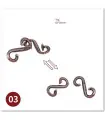 [03 S Lock] Nr. 1-39 Entsperrungspuzzle Klassisches IQ-Metallspielzeug Magisches verwirrendes Puzzlespiel