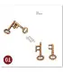 [01 Key Lock] No1-39 Puzzle débloquant jouets classique IQ métal casse-tête magique déroutant P