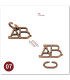 [07 ABC Lock] No1-39 Puzzle débloquant jouets classique IQ métal casse-tête magique déroutant P