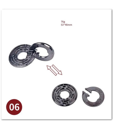 [06 Maze Lock] No1-39 Puzzle débloquant jouets classique IQ métal casse-tête magique déroutant 