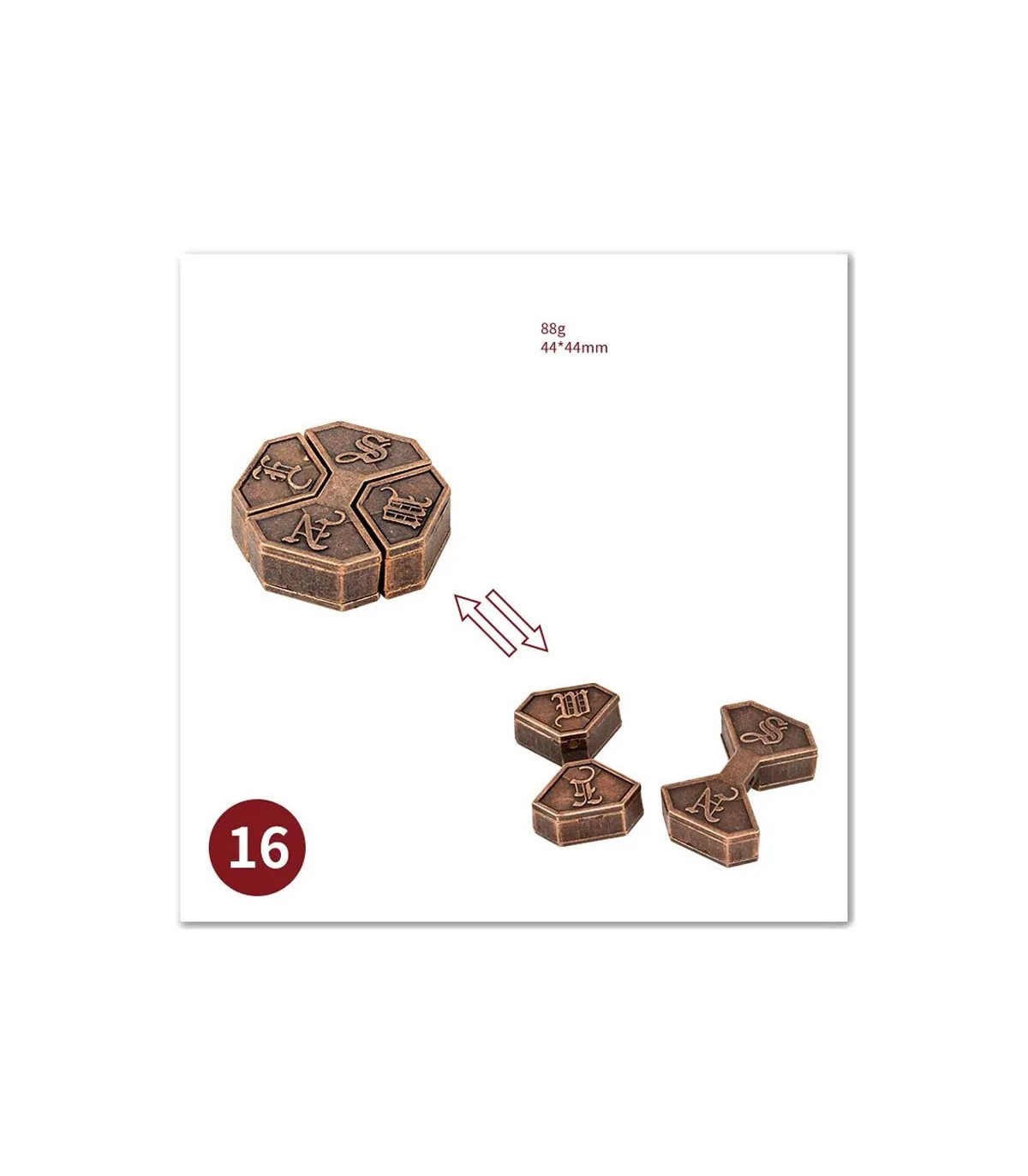 [11 Gudong Lock] No1-39 Puzzle débloquant jouets classique IQ métal casse-tête magique déroutan