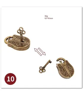 [10 Shen Li Lock] No1-39 Puzzle débloquant jouets classique IQ métal casse-tête magique dérouta