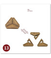 [13 Triangle Lock] No1-39 Puzzle débloquant jouets classique IQ métal casse-tête magique dérout