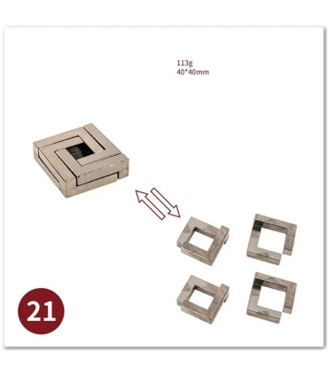 [13 Triangle Lock] No1-39 Puzzle débloquant jouets classique IQ métal casse-tête magique dérout