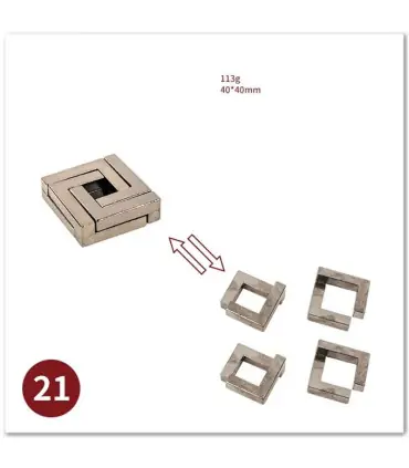 [20 Tian Zi Lock] No1-39 Puzzle débloquant jouets classique IQ métal casse-tête magique dérouta