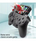 [White] Console portable 520 jeux en 1, jeu rétro 8 bits, mode 2 joueurs, sortie TV AV, cadeau 