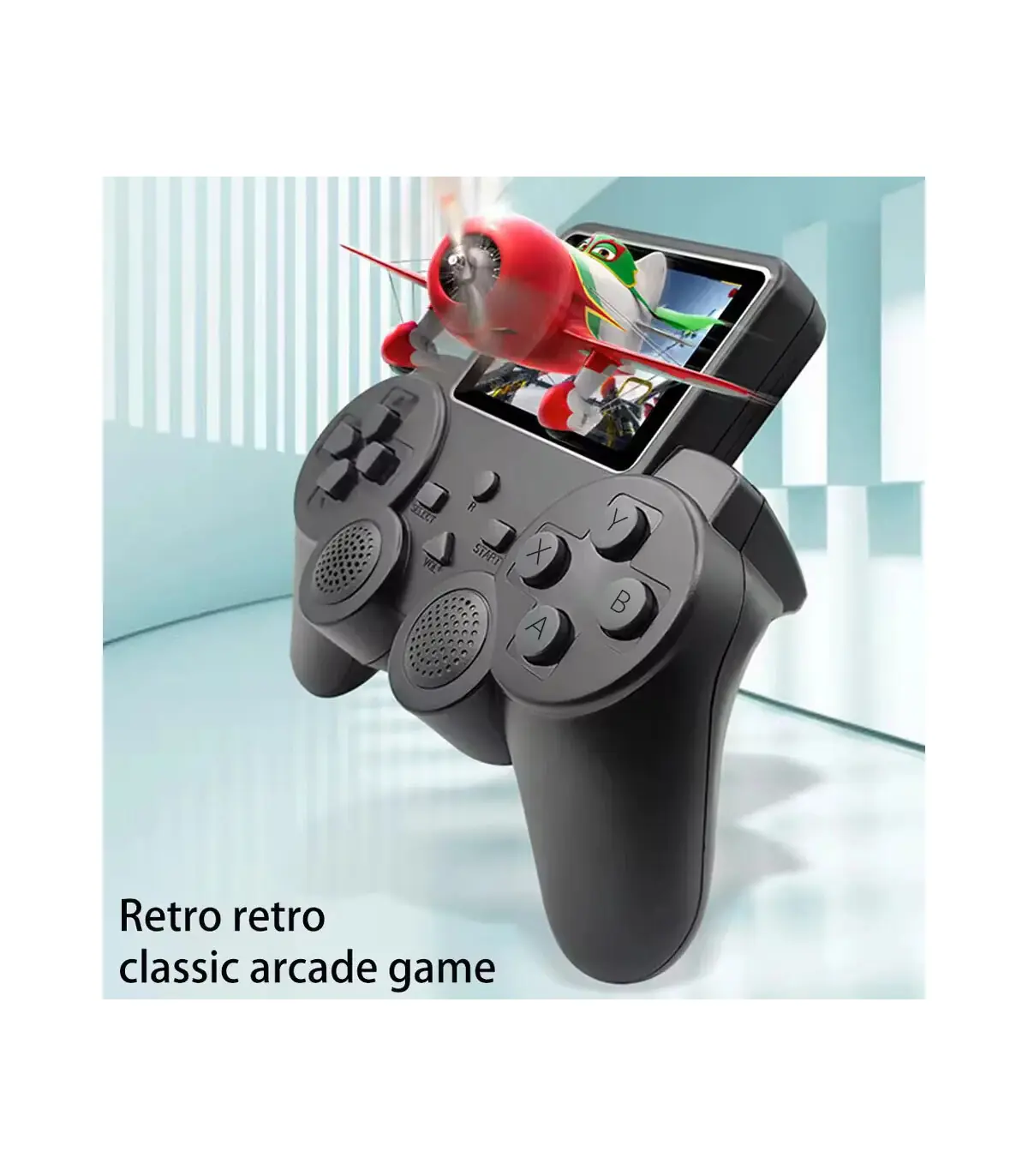 [White] Console portable 520 jeux en 1, jeu rétro 8 bits, mode 2 joueurs, sortie TV AV, cadeau 