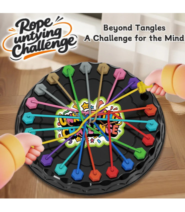 [1pcs] Puzzle de défi de résolution de corde, jouet intellectuel pour enfants, jeu d\'attache de