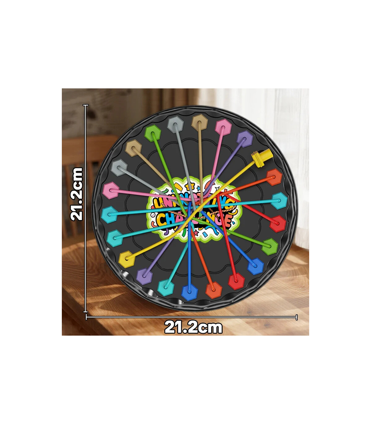 [1pcs] Puzzle de défi de résolution de corde, jouet intellectuel pour enfants, jeu d\'attache de
