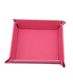 [Wine Red] Boîte à dés pliante pour jeu, solide, portable, à utiliser