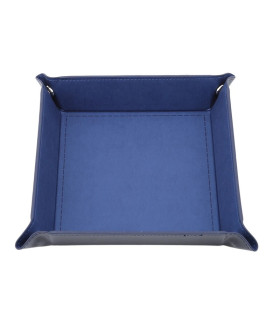 [Dark blue] Boîte à dés pliante pour jeu, solide, portable, à utiliser