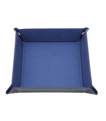 [Dark blue] Boîte à dés pliante pour jeu, solide, portable, à utiliser