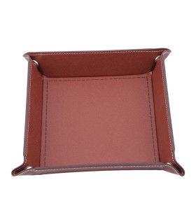 [Dark coffee] Boîte à dés pliante pour jeu, solide, portable, à utiliser