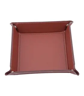 [Dark coffee] Boîte à dés pliante pour jeu, solide, portable, à utiliser