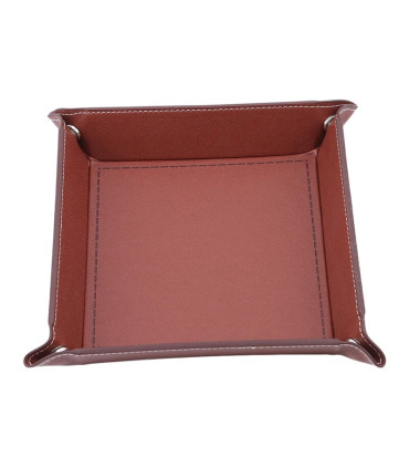 [Dark coffee] Boîte à dés pliante pour jeu, solide, portable, à utiliser