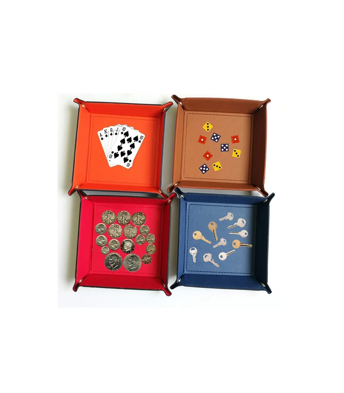 [Green] Boîte à dés pliante pour jeu, solide, portable, à utiliser